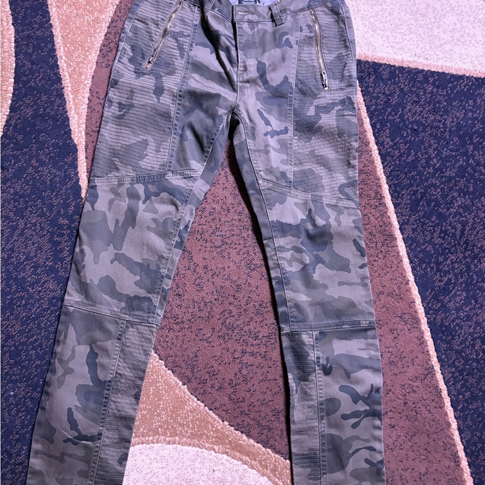 Camouflage Boot Cut Pants